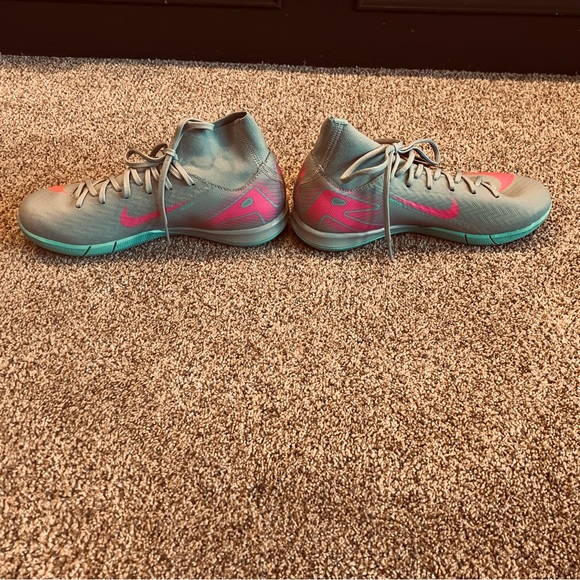 Nike Zoom Mercurial‎ Superfly Academy 10 Indoor Soccer Shoes SZ 4 Prism Pack NWT - Picture 3 of 9